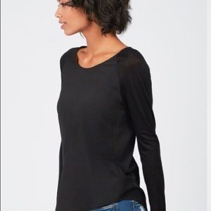 French Connection Black Long Sleeve Top